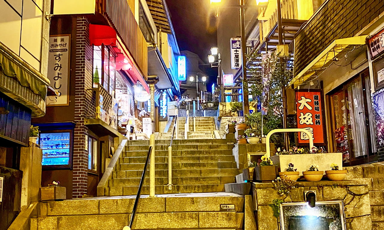 渋川市 伊香保温泉の石段街